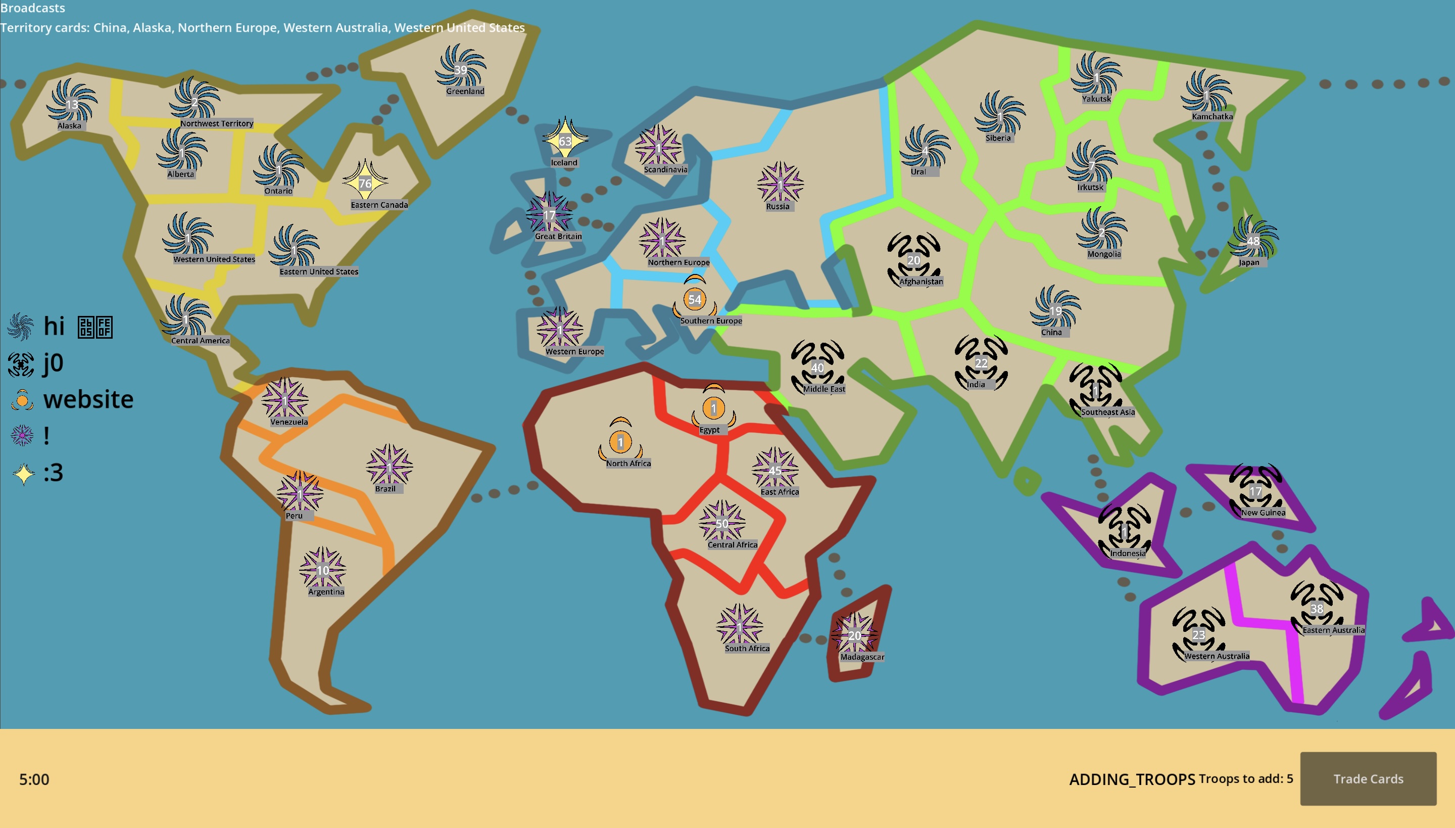 Screenshot of project